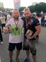 Jiří Tkadlčík - Mistr Strongman 2019 , Ludvíg Lang - Vice Mistr Strongman 2019